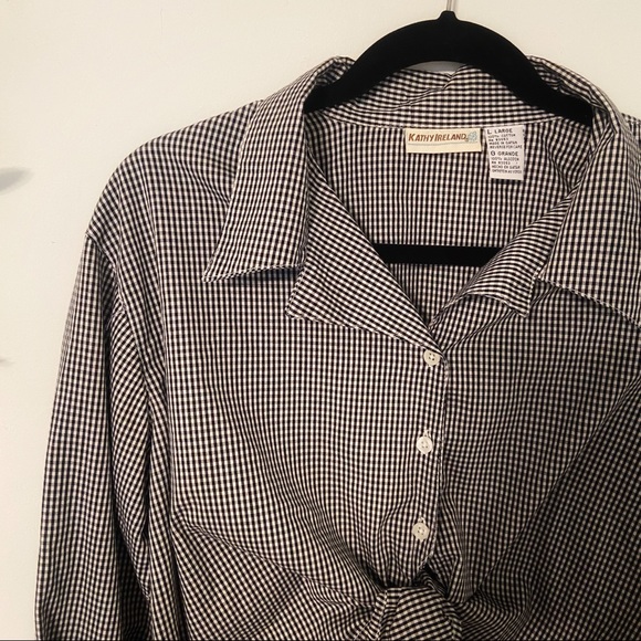 VINTAGE gingham top - Picture 2 of 3